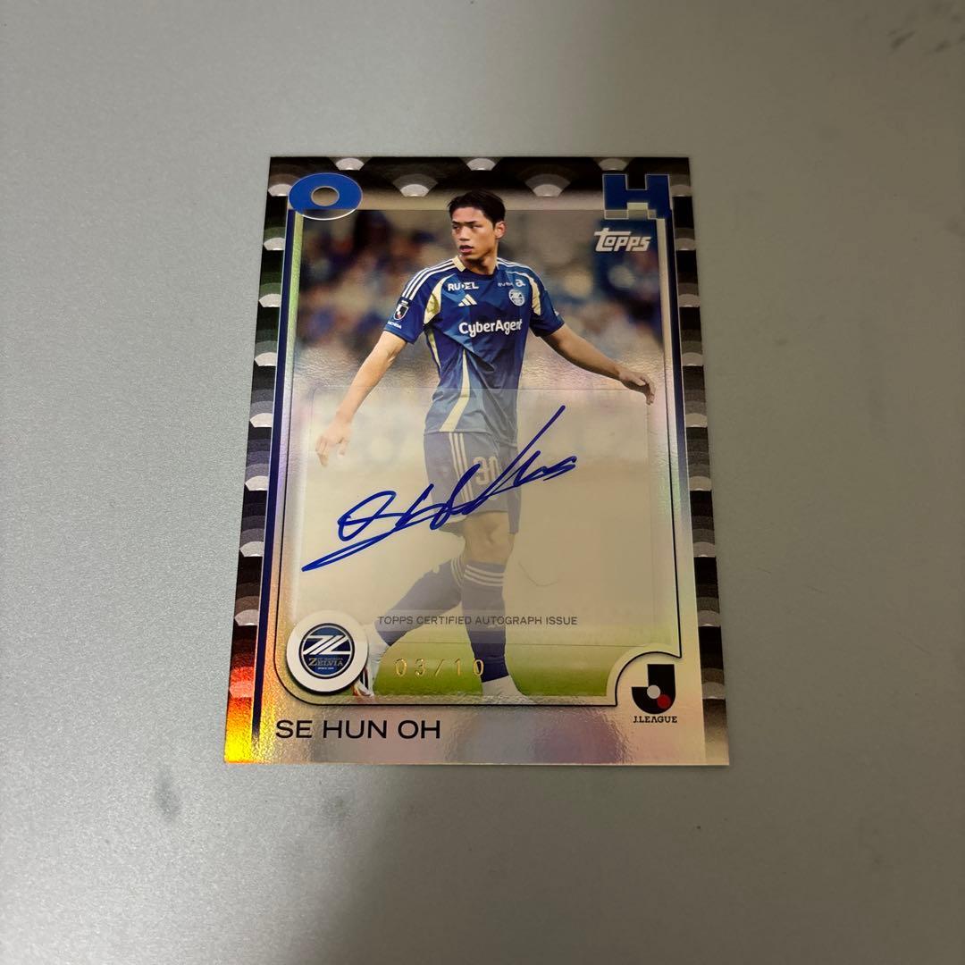 [Limited to 10 pieces] Topps FC Machida Zelvia Osehun autographed card 3/10
