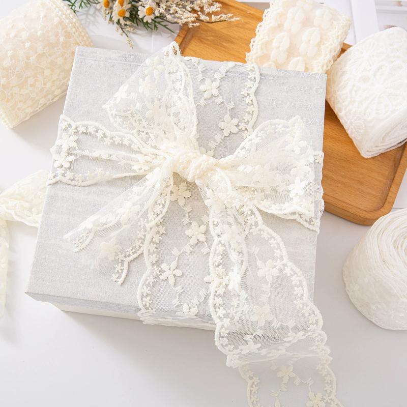 Lace Ribbon Star Floral Embroidered Ribbon For Gift Flower Sewing Accessories Party Wedding Decoration Packing Tape