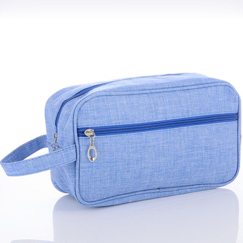 Men Travel Shaving Kits Cosmetic Makeup Organizer Women Toiletry Bag with Double Compartments Beauty