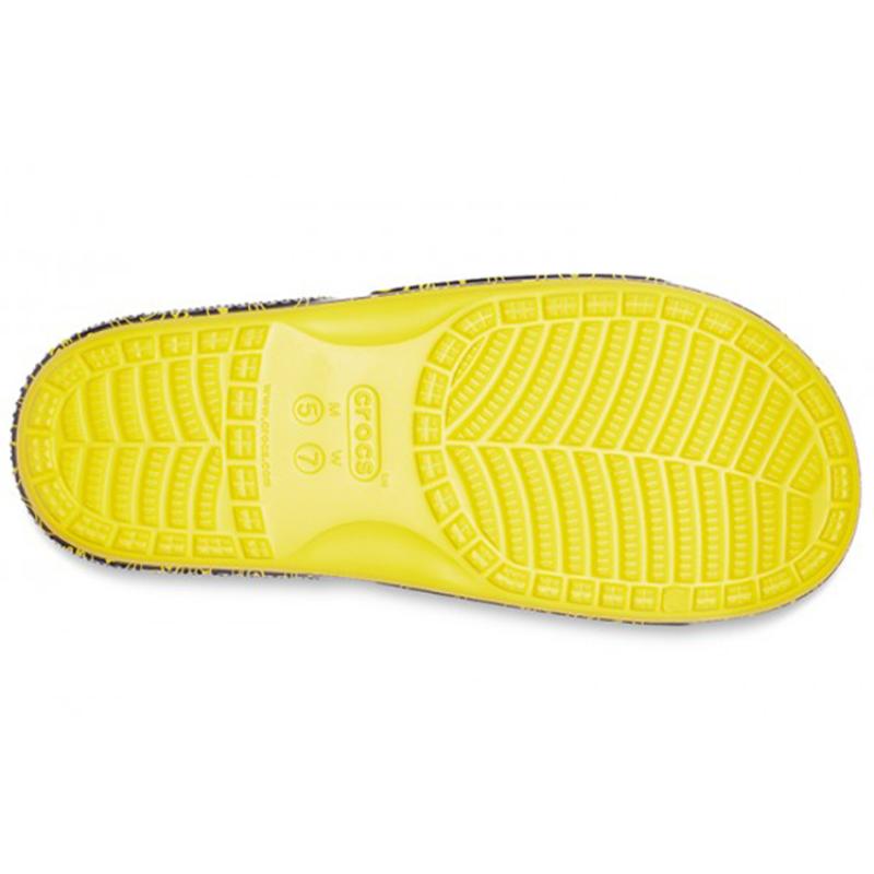 Smiley X Crocs Classic Clog Slide Slippers Unisex Yellow Black
