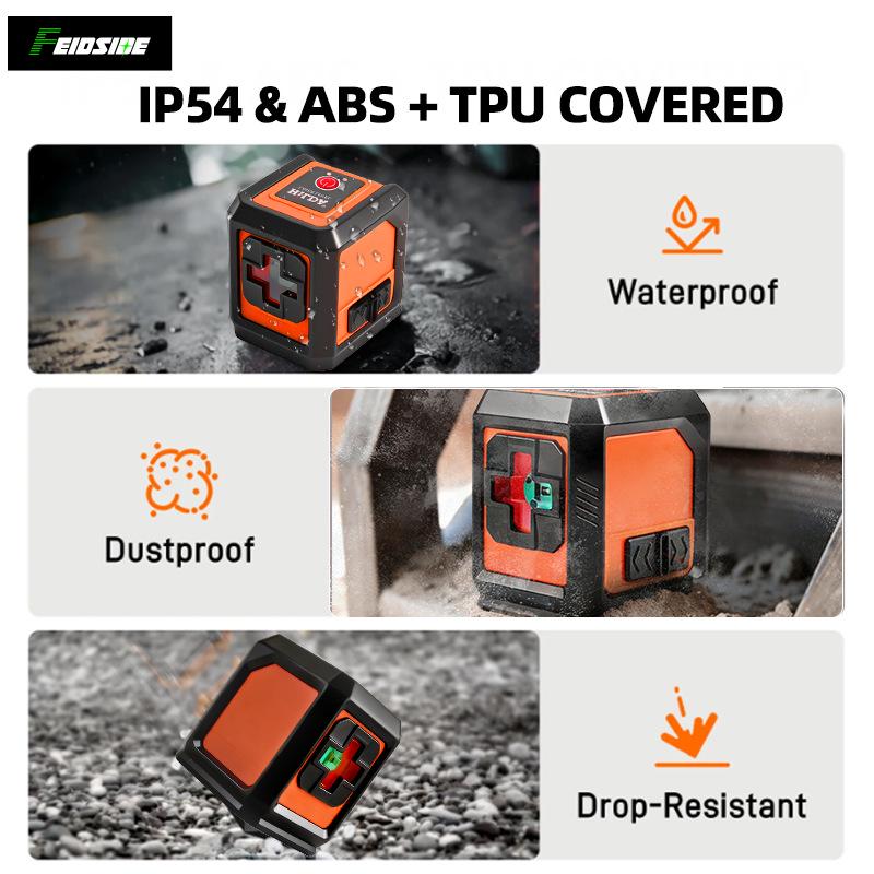 New Mini Two-Line High-Brightness Green Laser Level with Self-Leveling and Infrared Projection
