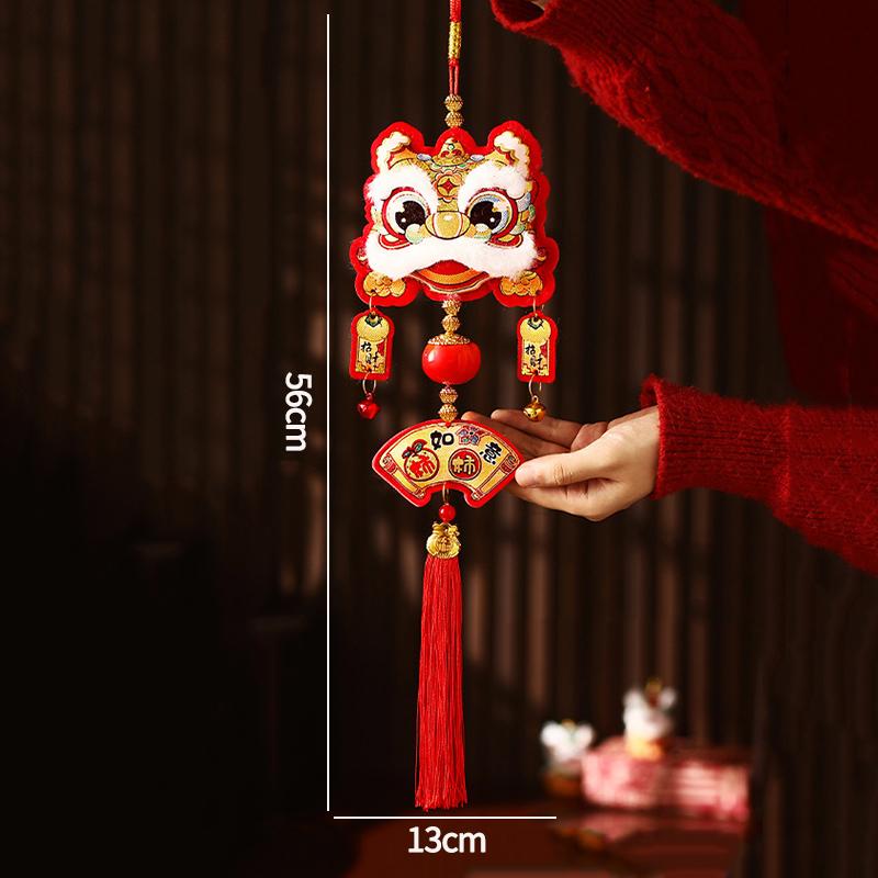 Horse Year Pendant With Tassel  Chinese New Year Hanging Decoration  Spring Festival Cute Horse Hanging Ornament
