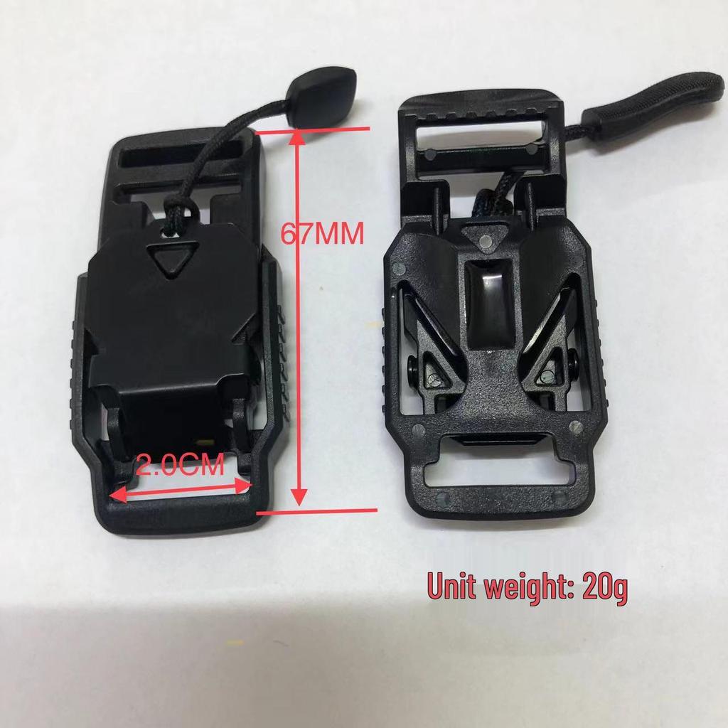 Adjustable Magnetic Plastic Buckle for Handbags & Tactical Belts (20-51MM)