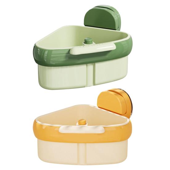 Suction Cup Kitchen Sink Strainer Basket Large Capacity Simple Installation Corner Sink Trash Catcher Sponge Holder