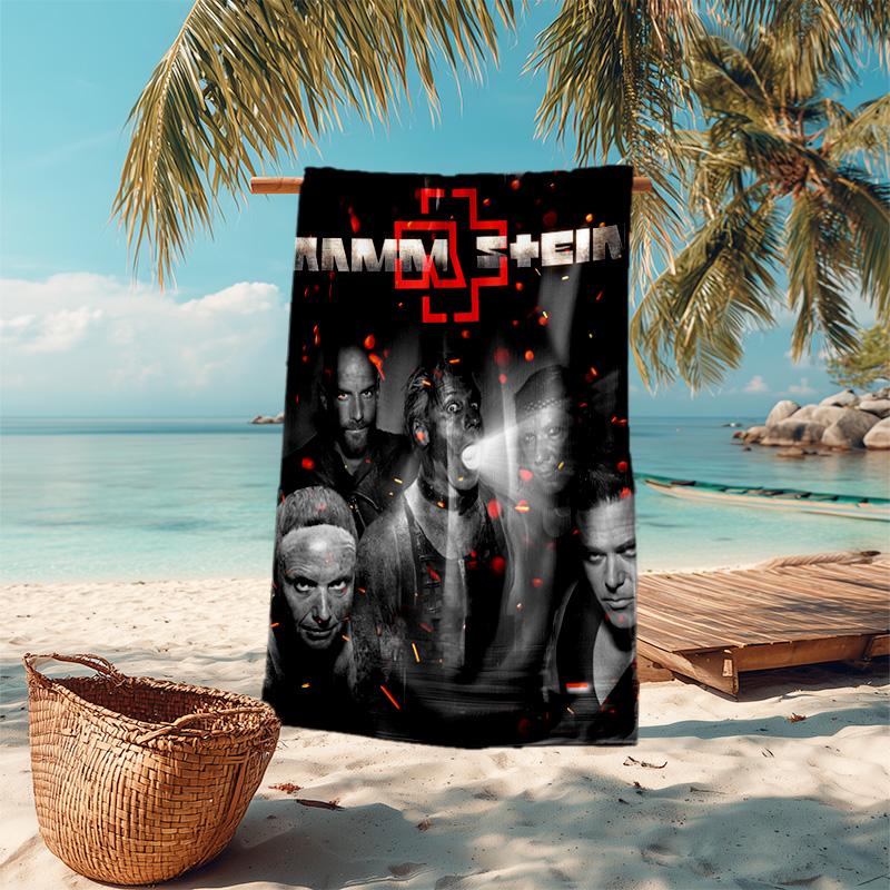 Till Lindemann, Lead Singer of the German Heavy Metal Rock Band Rammstein, Outdoor Camping Vacation Swimming Beach Scarf Decorative Blanket F16