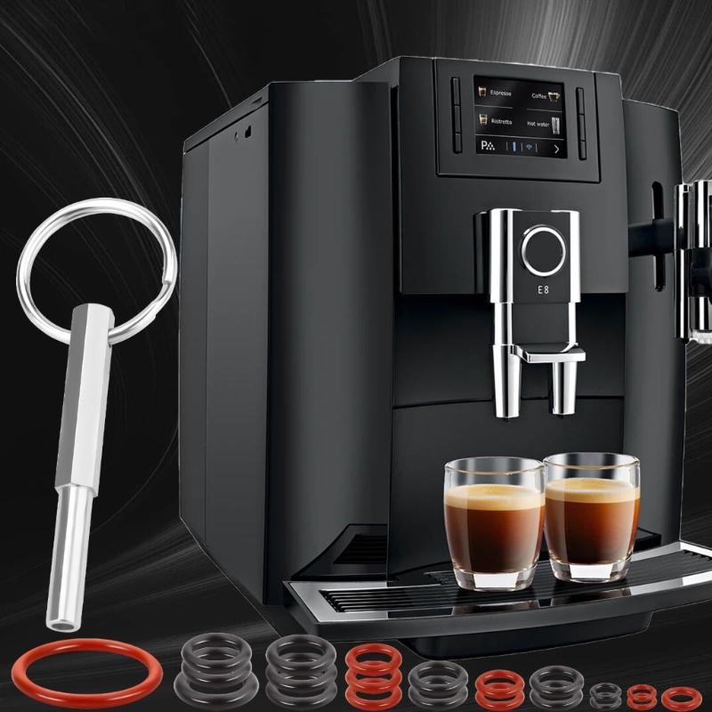 Vervangende Afdichtingsset Koffiezetapparaat, 86 Delige Gesorteerde Siliconen Afdichtingen met Handmatig Gereedschap voor Onderhoud en Reserveonderdelenverzorging van Espressomachines