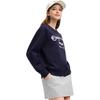 FILA Original Logo Letter Print Comfortable Knit Crewneck Sweatshirt Women sweatshirt Secret-Mirror-Blue F11W519214F-DB