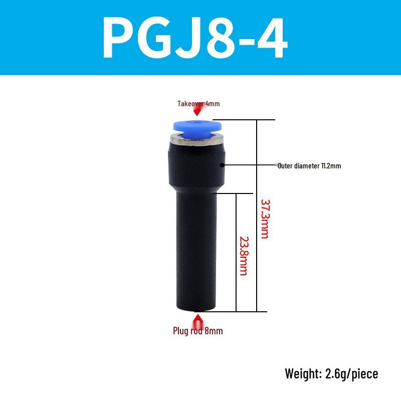 Elbow Pipe Plug Reducer Bush PGJ6-4 8-6 12-6 16-10 Blue-Black-White Male-Female