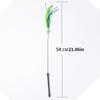 Cat Teasing Toy Interactive Tail Grass Dog Sage Feather Long Pole Cat Teasing Stick Bite Resistant Cat Sound Toy Pet Supplies