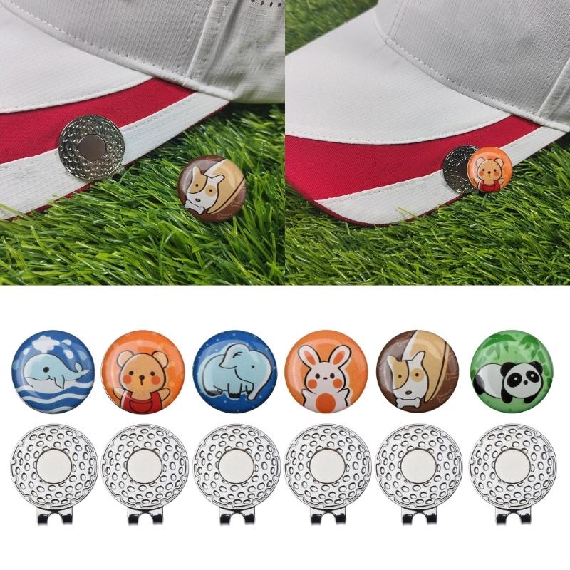 Golf Ball Marker with Standard Magnetic Hat Clip, Funny Golf Ball Marker Hat Clip Golf Gifts Men Women Golf Accessories