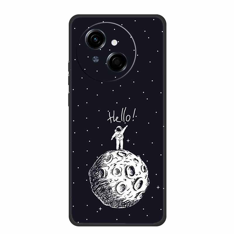 For Tecno Spark Go 1 S Case Coque Black Silicone Soft Phone Case For Tecno Spark 40C Go 1S Pop 9 4G Back Cover Case 40 C Funda