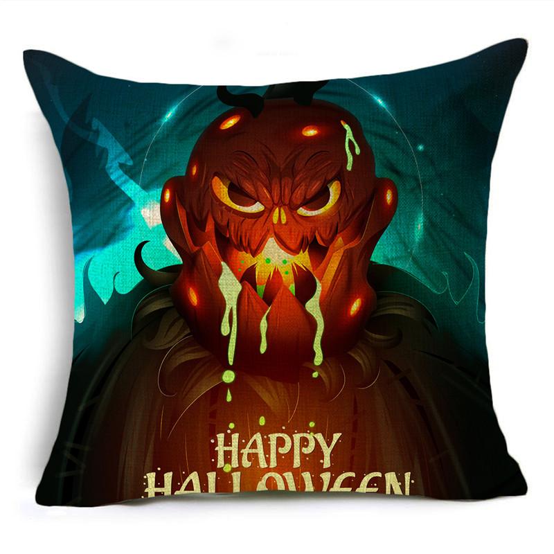 Halloween Pillow Cover Dark Moon Night Festive Atmosphere Sofa Decoration Waist Pillow Cushion Cover 40*40cm/45*45cm/50*50cm