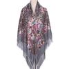 Women's Plus Size Retro Print Shawl Scarf - Large Square Evening Dress Wrap