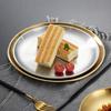 Plate Tray Dining Tray Steak Plate Korean Stainless Steel Circular Barbecue Plate
