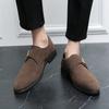 Herrenschuhe in Übergröße neue Lederschuhe Mode mattes Leder spitz zulaufende Lederschuhe Außenhandel Trend Gentleman Fuß Freizeitschuhe