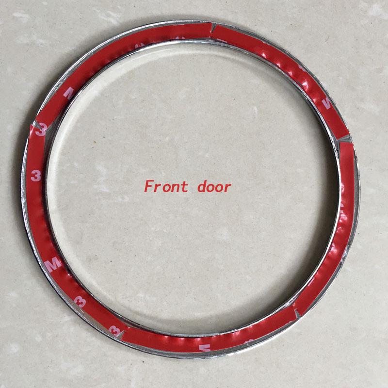 Interior Frame Speaker Box Plated Ring for Nissan Qashqai J11 2014 2015 2016 2017 2018 Chrome Car Accessories 4 Pcs