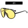 1PC  plastic black frame fashion trend outdoor essential glasses for women's street shopping essential