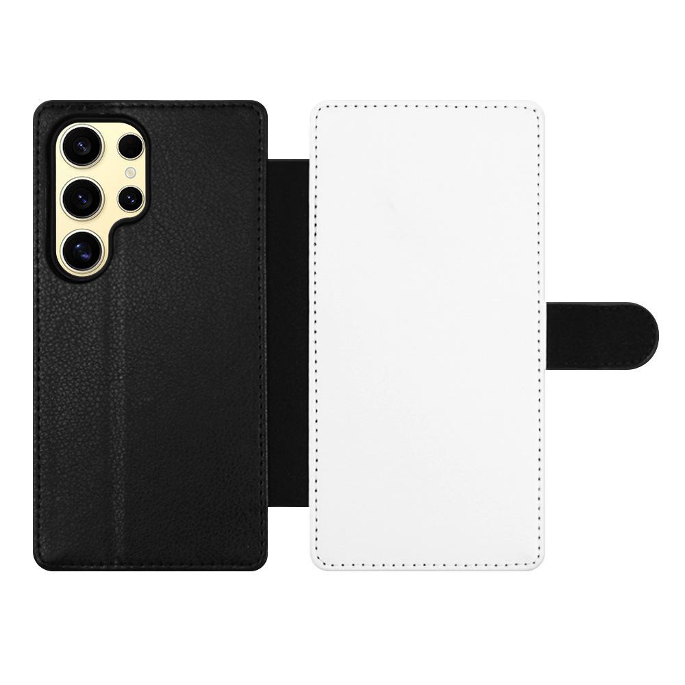 

For Samsung Galaxy S25 Ultra Case PU Leather Sublimation Blank Smart Phone Cover with Card Holder Style A