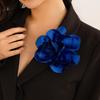 Elegant Clip On Fabric Flower Brooch Beautiful Fabric Flower Lapel Pin Accessory Brooch Jewelry for Women's Wardrobes