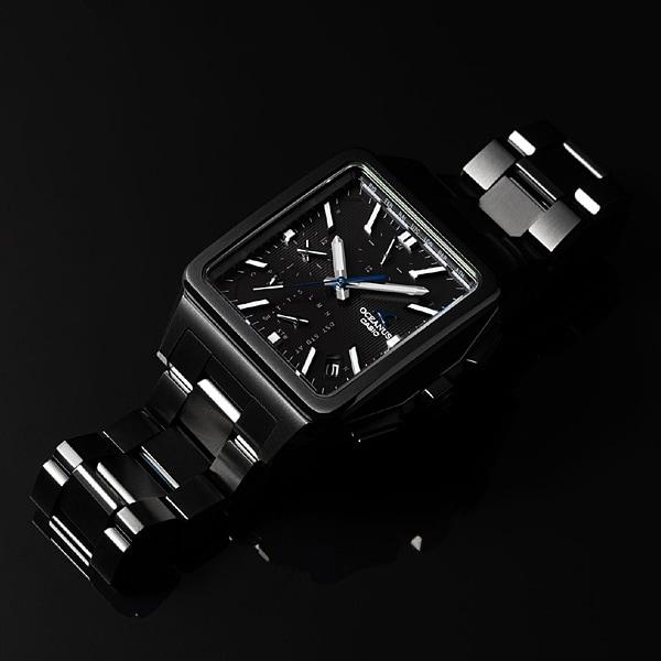 Casio Pánské čtvercové hodinky OCEANUS OCW-T5000B-1AJF [OCEANUS CLASSIC LINE] černé titánové analogové