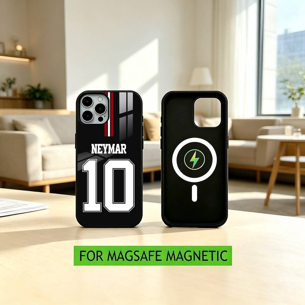 N-Neymar J-jr Fußball 10 Handyhülle Für iPhone17,16,15,14,13,12,11 Plus,Pro Magnetisch mit Magsafe Kabelloses Laden