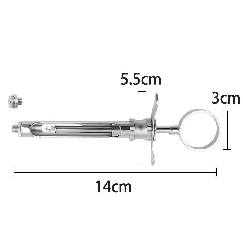 Stainless Steel Dental Aspirating Syringe Gun Hook-Headed Sharp Head Dentist Injector Surgical Instruments Tool Dental Supplies