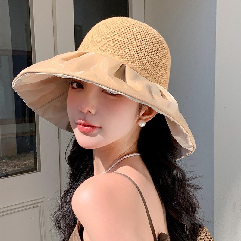 fisherman hat women's summer breathable easiest for match big brim sunshade sunscreen hat
