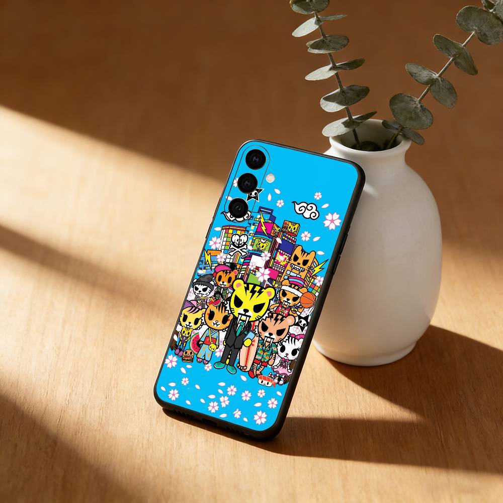 Sweet E-Edgy Vibe T-Tokidoki Art Phone Case For Samsung Galaxy A91,80,73,72 ,71,53,52,32 ,31,22,21s,20,Soft Black Case