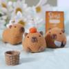 Cute Chubby Capybara Gray Fish Beginner Material Kit Wool Felt Handmade Diy Doll Plush Toys Desktop Decorations