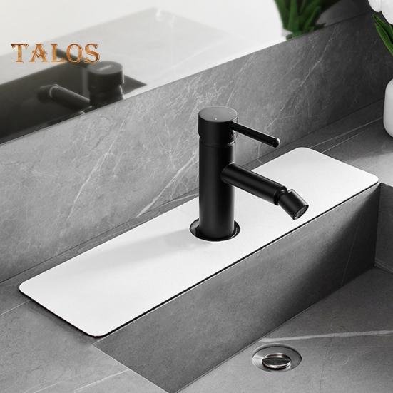 Diatomitová podložka pod vodovodní baterii Multifunkční podložka na ochranu proti stříkající vodě u dřezu Rychleschnoucí kamenný podnos pohlcující vodu pro organizaci koupelny v kuchyni