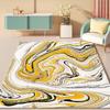 Carpets for Living Room Nordic Abstract Sea Water White Yellow Pattern Carpet Floor Mat Grey Modern Home Decor Bedroom Carpet