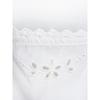 Lace up Hanging Neck Flower Hollow out Beauty Back Square Scarf Bib Type Lace Vest French style Gyaru Sexy Corset Backless Women
