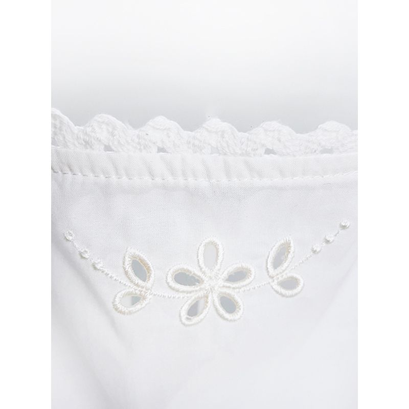 Lace up Hanging Neck Flower Hollow out Beauty Back Square Scarf Bib Type Lace Vest French style Gyaru Sexy Corset Backless Women