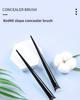 Double Sided Slope Foundation Make-up Painting Brush Foundation Soft Fiber Hair Elegant Black Handle Makeup Brushes for Woman