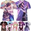 Demon Slayer Anime Character Collection 3D Printing Harajuku Style Nezuko Mitsuri Shinobu Kanao Unisex Short-sleeved Top
