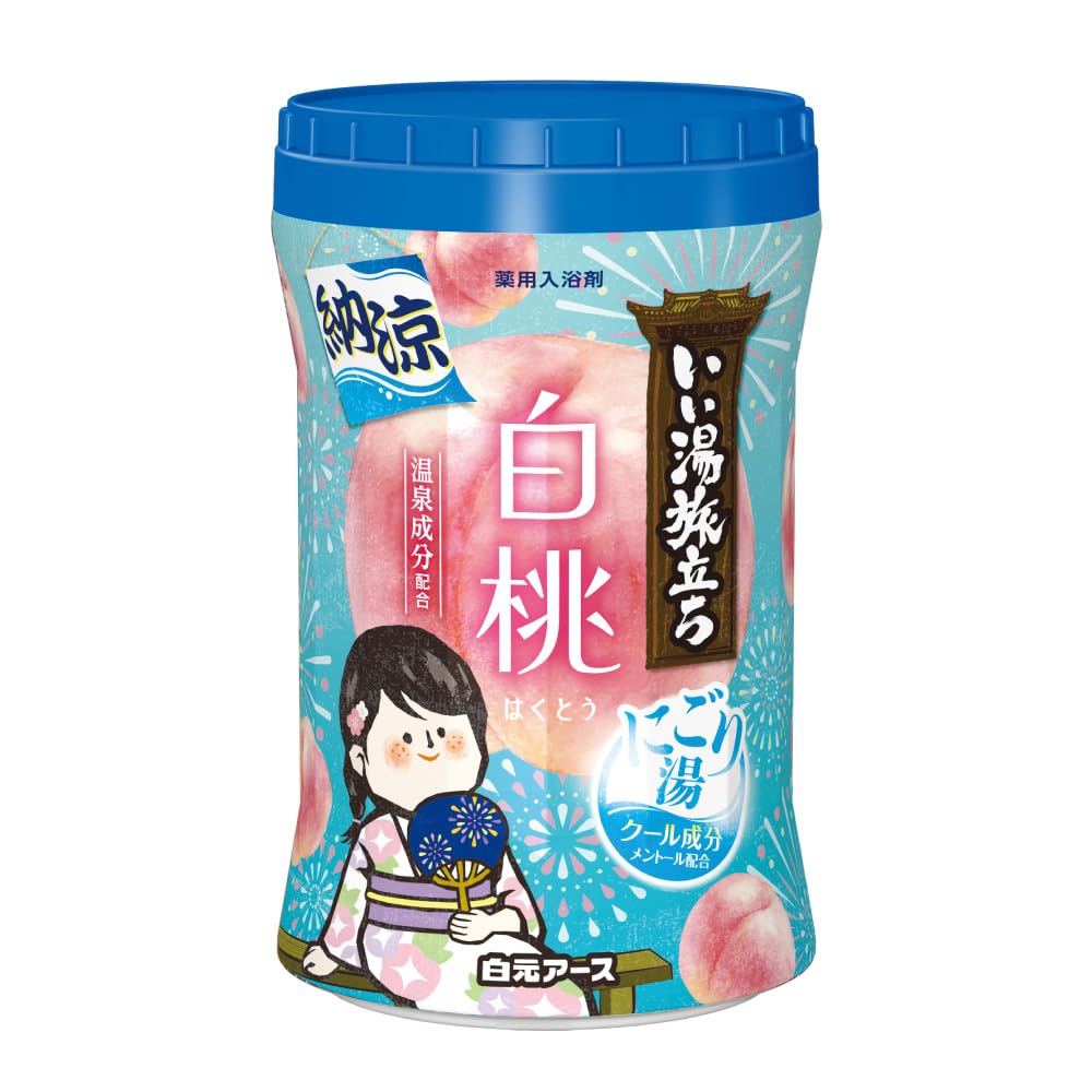 Iiyu Tabidachi Bottled Summer Cool Cloudy White Peach 500g Water, Scent,