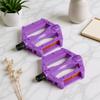 1Pair Bicycle Pedals for Kids Sturdy Iron Plastic Construction Comfortable Wide Platform Non-Skid Pedaling Efficiency Cycling