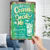 Wall Hanging Metal Sign Decorative Art 20x30cm