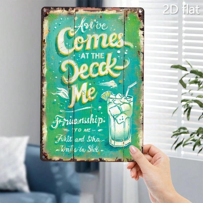 Wall Hanging Metal Sign Decorative Art 20x30cm