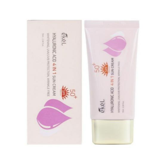 Ekel Hyaluronic Acid 4 in 1 Sun Cream Hydrating UV Protection Sunscreen 70ml