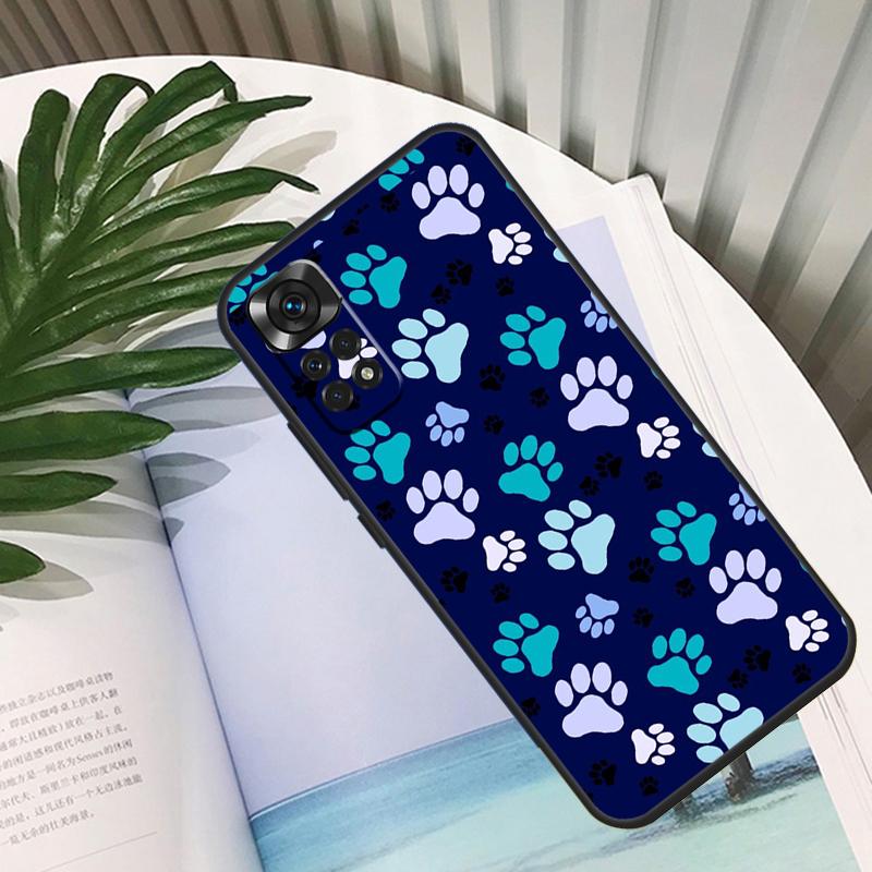 Dog Paw Case For Xiaomi Redmi Note 9 8 10 11 12 Pro Note 11S 10S 9S Redmi 12C 9C 10A 10C Back Cover