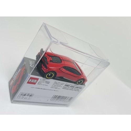 Two-Tier Tomica Standard Size Clear Case, Holds 2 Items, Compatible with 50th Anniversary Collection, Display Case for Miniature Cars (15 Cases) AS-CK