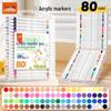 True Color Soft Tip Markers for Kindergarten DIY Painting - Stackable Colored Pencils & Acrylic Markers