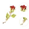 Rose Flower Brooch Pin Alloy Valentines Day for Hat Birthday Clothing