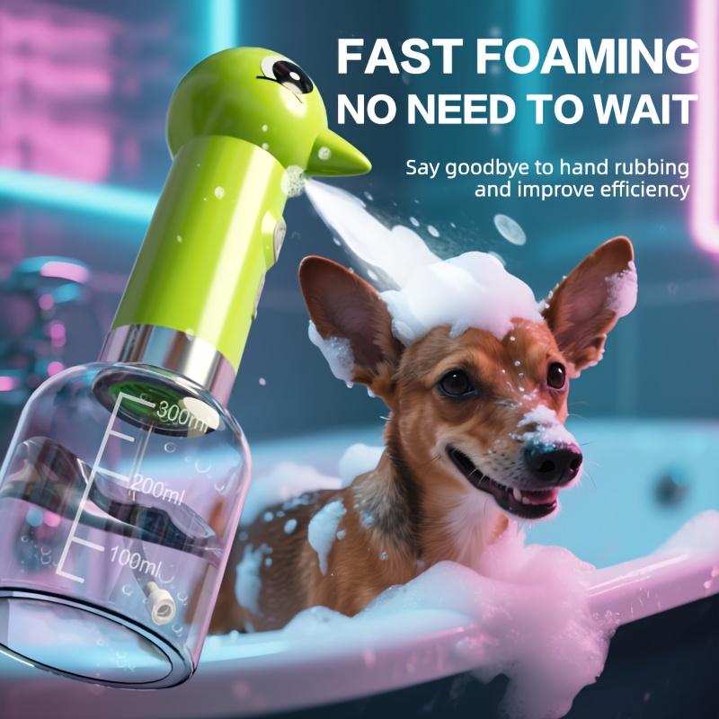 Haustier Hund Bade Schaummacher, Automatische Intelligente Verdünnungsflasche für Katzen Shampoo Schaumspender