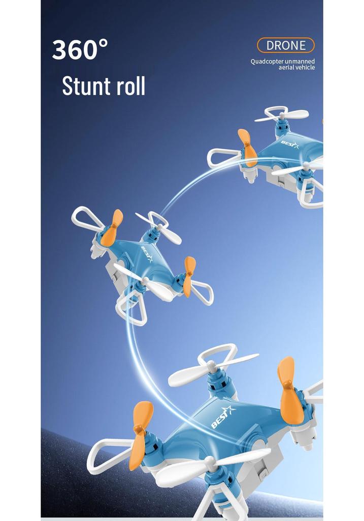 Compact Children's Mini Drone: Fixed-Height Quadcopter Remote Control Toy