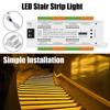 32 Channels Stairway Lighting LED Motion Sensor Stair Light Controller Kit Automatic DC 12V 24V For Stairs Flexible Strip