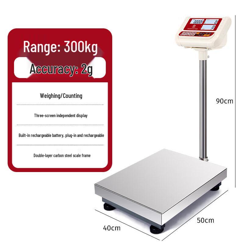 Huachao Electronic Industrial Counting Bench Scale 300kg/2g (CN version)