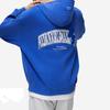 Li-Ning Wade Series Letter Print Hooded Fleece Loose Pullover Sweatshirt Men Sweatshirt Dream-Blue AWDU015-3