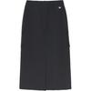 New MLB Casual Long Skirt Women's Black 3FSKB0253-50BKS